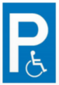 Bild vergrößern: Behindertenparkplatz