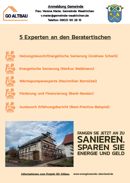 Sanierungs-Roadshow Waakirchen